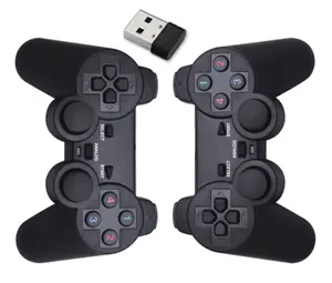 2.4G Vibrations steuerung Wireless USB BT Gamepad Transparente Farbe P2 Für Sony PlayStation2 PS2-Controller