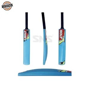 Duurzaam En Veilig Grond/Strand/Tuin/Straat Gebruik Aangepaste Oem Size 3 Plastic Cricket Bat Met Rubber grip