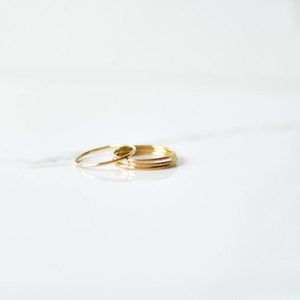 Gold Stacking Bracelet Handmade Happiness - Product Image 1