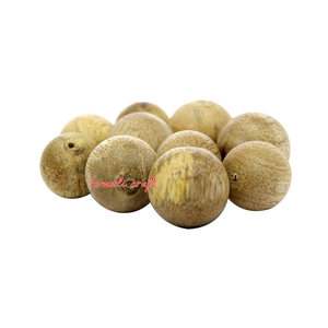 Cuentas de madera redondas naturales sin terminar para manualidades y borla de pulsera para proyectos creativos - Product Image 1