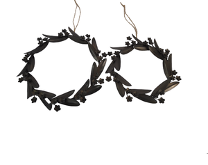 CHRISTMAS HANGING ORNAMENT METAL BLACK HIGH QUALITY BEST SELLING METAL CHRISTMAS <b>TREE</b> DECORATION - Product Image 1