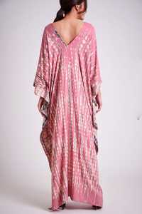 Vestido playero bohemio para mujer, Vestido de playa hecho a mano con tinte anudado, 2022 algodón, caftán de natación, 100% - Product Image 4