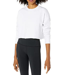 Bella Canvas Mujer Cropped Crew CREWNECK SUDADERA Mujer Ligero Cropped Crew Pullover Hoodies - Product Image 1