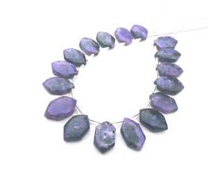 Piedras preciosas de Charoite Natural, joyería de diseño con forma de Briolette liso, pulsera, collar, pendientes, cuentas de piedra, 17 piezas - Product Image 3