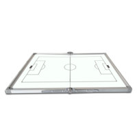Tableau Tactique d'Entraînement Pliable Double Face Magnétique en Aluminium pour Entraînement de Basketball et Football 45x60cm Marque SYH