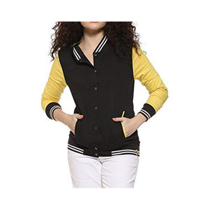 Veste d'université Letterman personnalisée OEM, doublure en laine avec patchs de broderie, veste universitaire en cuir de baseball, rembourrage en coton vendu en gros - Product Image 3