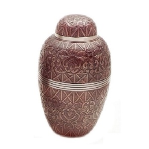 Urnas de cremación de recuerdo de cuerpo humano Urnas de diseño de flores Obra de arte única Suministro funerario Urnas de cremación Venta caliente - Product Image 1