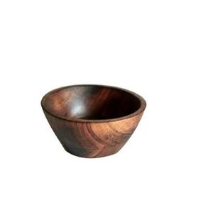 Nique Round-cuenco de madera para servir, cuenco de amboo Salad Bbúho para tamaño personalizado y forma hecha a mano, tenedor y cuchara pulida - Product Image 4