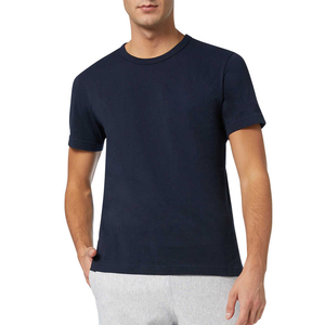 Camiseta de algodón puro informal de nuevo estilo, color azul marino, hecha a medida por OEM Sservice, para hombre, según el deseo y las necesidades del cliente. - Product Image 6