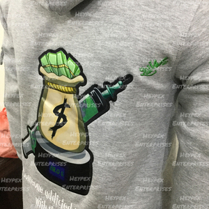 2025 Premium <b>Men's</b> <b>Grey</b> Zipper Hood <b>Sweatshirts</b> Solid Drop Shoulder Tracksuit Embroidered Technique Winter Outdoor Fashion Wear - Product Image 5