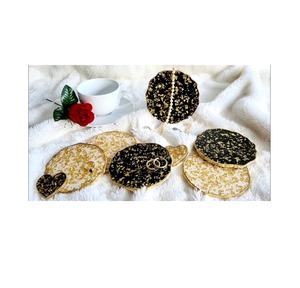 Dessous de verre en résine Sous-verres sûrs pour les articles de fête pour les restaurants Sous-verres en verre pour la meilleure forme de conception de fleur - Product Image 4