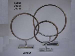 Esculturas de arte abstracto moderno aluminio fundido en acabado de latón decoración del hogar artesanía de Metal - Product Image 4