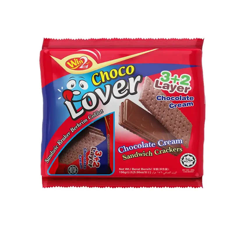 Win2 marca 3 + 2 Laver crema de Chocolate sándwich de galletas de 130g