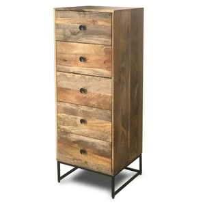 Armoires de cuisine en bois massif avec jambes d'artisanat en métal, meubles de salon pour la maison, 6 pièces - Product Image 3