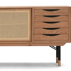 Meuble de rangement moderne en bois durable à 5 tiroirs pour outils et salon - Product Image 1