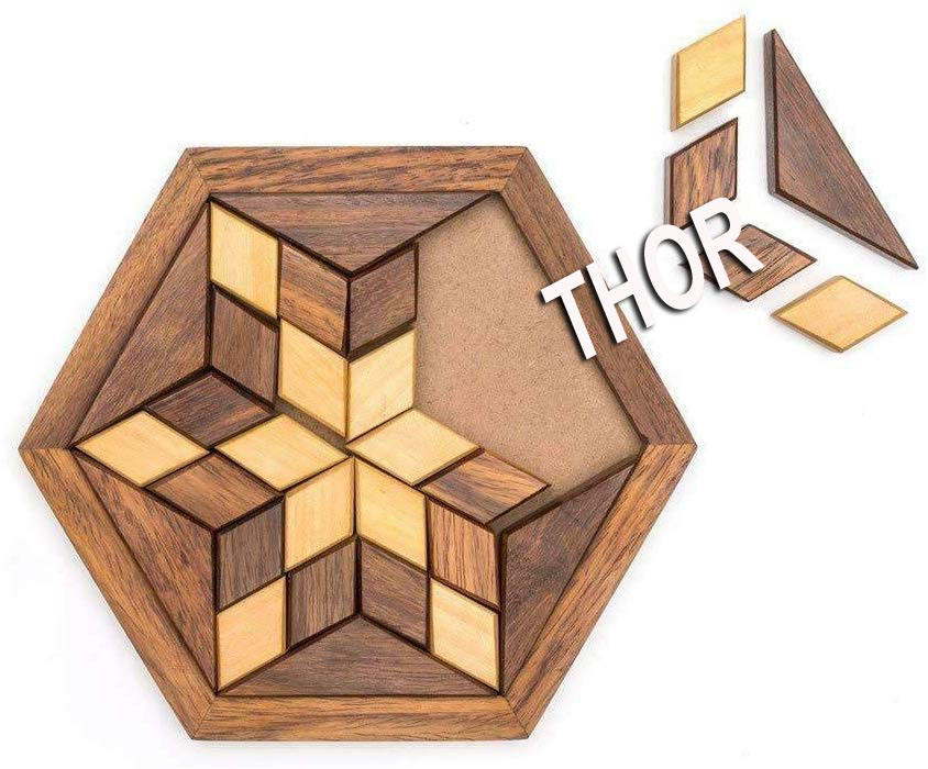Wooden Jigsaw Puzzle - Wooden Toys/Games Travel Games for Families - Unique Gifts