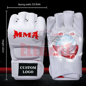 MMA-guantes de cuero auténtico para entrenamiento, guantes de alta calidad para artes marciales mixtas, Muay Thai, kick boxing - Product Image 5