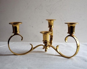 Brass <b>Candelabra</b> Candle Holder Good Selling Fancy Trendy Candle Stick Stand High Finished Polished Candle Holder - Product Image 2