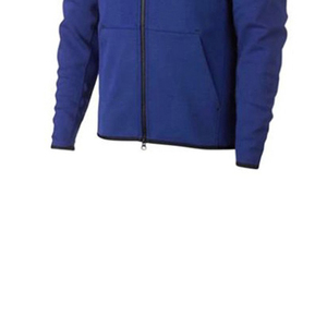High quality long sleeves two piece jacket and pants men tracksuit 100%Cotton <b>navy</b> blue color zipper <b>gym</b> fitness man tracksuits - Product Image 5