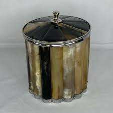 Cubo de hielo con bocina de acero inoxidable, accesorio con incrustaciones de cuerno desnudo con artículos de fiesta para tapa - Product Image 6