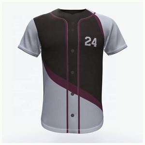 Camisetas de Béisbol Personalizadas al por Mayor, Económicas, Lisas, Ajustadas, con Serigrafía, Tallas Grandes, 100% Poliéster, Transpirables y de Calidad - Product Image 3