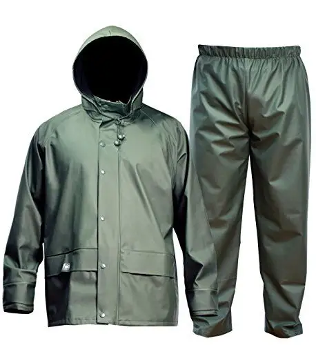 Polyester100 Waterdichte Regenjas Hooded Regenkleding Zware Regen Workout Twee Stukken Pvc Polyester Ademend Regen Pak