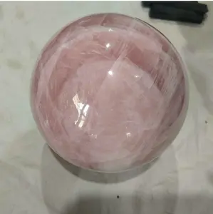 Large Rose Quartz Ball Spheres Wholesale Pink Natural Jade Rose Quartz Crystals Craft Decorative Reiki Minerals Ball Spheres