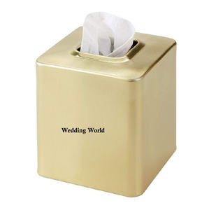 กล่องทิชชู่โลหะแบบแฮนด์เมดสีออกแบบได้ตามต้องการอุปกรณ์ใส่ผ้าเช็ดปากบนโต๊ะสำหรับโรงแรมที่ใส่ผ้าเช็ดปากโลหะแนวแฟนซี - Product Image 3