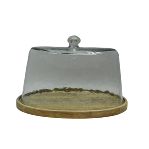 Soporte de pastel de madera artesanal de diseño antiguo con cúpula de calidad, soporte de pastel hecho de madera elegante, molde epoxi de resina - Product Image 6