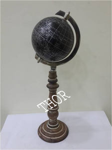 Ensemble de globes en bois pour Table, support en bois, Globe style oriental, décoration de bureau classique, nouveauté 2020 - Product Image 2