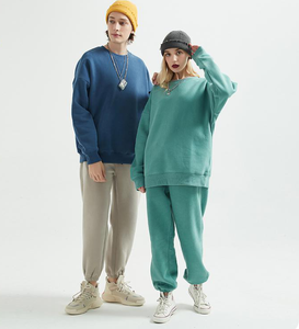 Customizable Cotton Fleece Sweatshirt <b>Trousers</b> Jogger Suit Eco-Friendly Multicolour Winter Track Suits Logo Sportswear Plus Size - Product Image 1