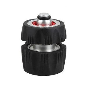 Garden Aluminum 1/2" (12mm) Hose <b>Quick</b> <b>Connector</b> with Stop & Soft Ergo - Product Image 1