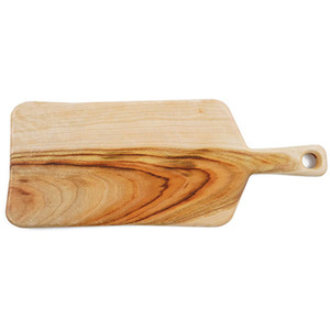 Planche à fromage rectangulaire en bois d'acacia avec poignée Éco-Style Ombre naturelle Articles de cuisine en bois dur avec trou pratique - Product Image 2