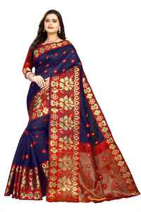 Saris Fiesta Desgaste Boda Seda India Banarasi Seda Sari Saris Ropa de bajo precio - Product Image 2