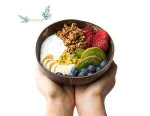 Cuenco ecológico de cáscara de coco y arroz para ensalada, decoración artesanal, cuenco de cáscara de coco de Vietnam, Eco2go, 100% - Product Image 5