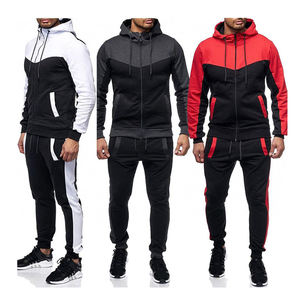 Conjunto de chándal de 2 piezas de invierno para hombre, Sudadera con capucha y chándal, traje deportivo Atlético informal para correr, transpirable, de secado rápido - Product Image 5