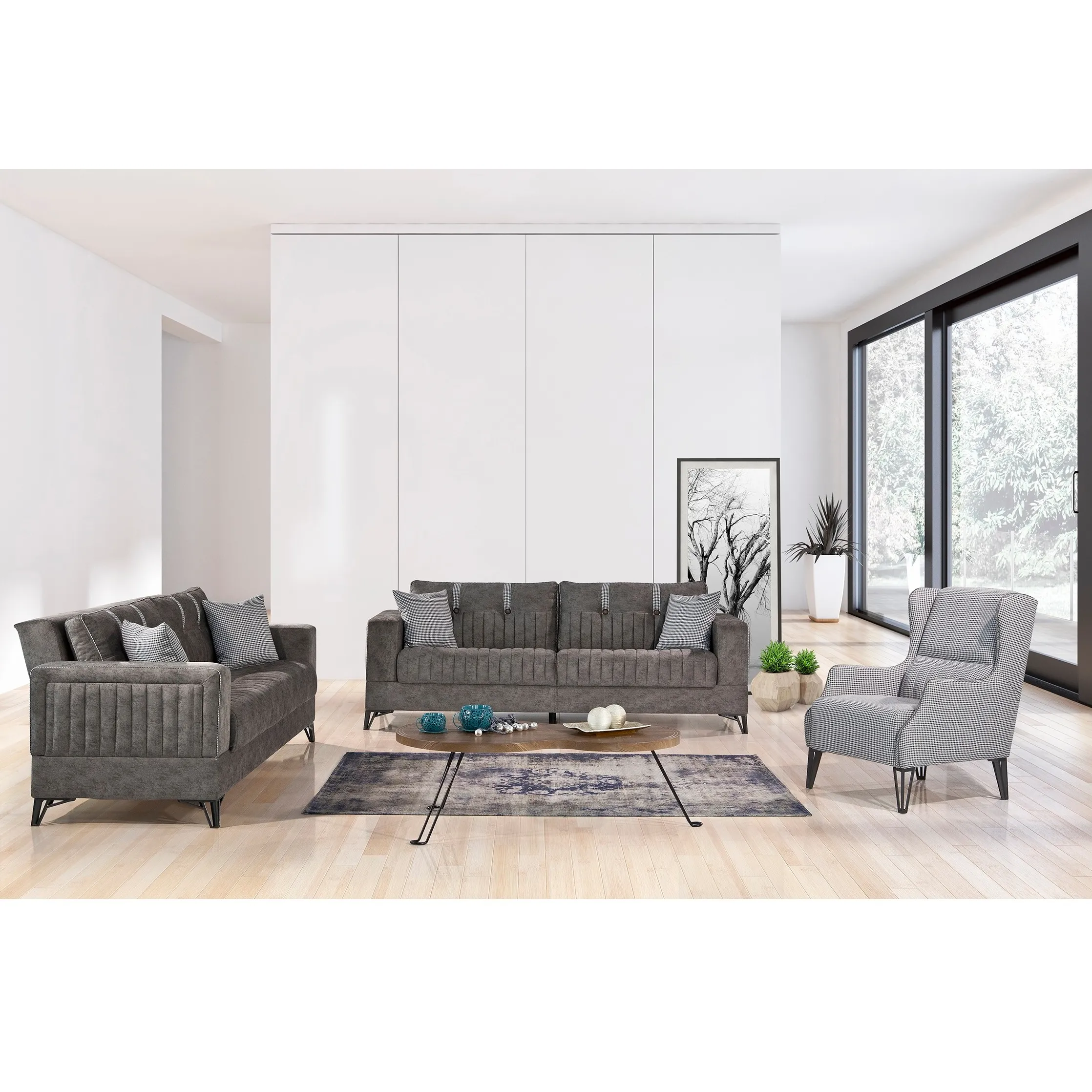 Rio Comfortabele Moderne Sofa Set Meubels Voor Woonkamer Made In Turkije Oem Fabriek Gemaakt