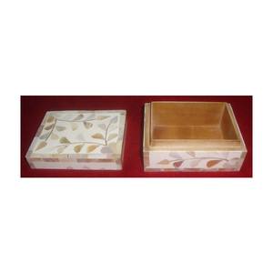Caja de trabajo con incrustaciones de hueso de perla, diseño Floral indio No.1, calidad - Product Image 1
