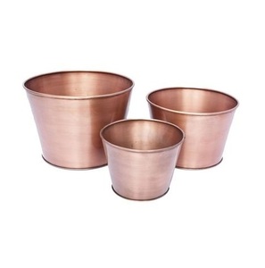 Grande jardinière ronde avec support Pot conteneur design tendance pour jardin maison de ferme parc pépinière motif à la mode - Product Image 3