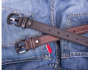 Robe en cuir PU pour enfants, accessoire de styliste habillé et décontracté, pour garçons, à la mode, boucle élastique, boucle de ceinture, noir, loisirs - Product Image 6