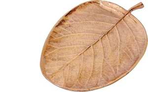 Diseño superior platos en forma de hoja de aluminio exportador al por mayor nuevo diseño hecho a mano plato en forma de hoja de aluminio al por mayor - Product Image 4