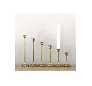 BRASS <b>TAPER</b> WITH STAND <b>CANDLE</b> HOLDER BY BRASSWORLD INDIA - Product Image 1