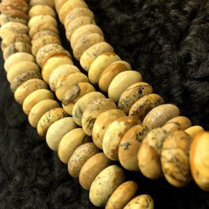 Glorious Quality Natural Picture Jasper Beads 4mm-8mm Rondelle Shape Loose Beads for <b>Bracelet</b> Jewelry Making Plain Gemstone - Product Image 6