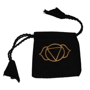 Pochette imprimée avec le symbole du Chakra du Troisième Œil de bonne qualité : Pochette imprimée avec le symbole du Chakra du Troisième Œil en vente - Product Image 1