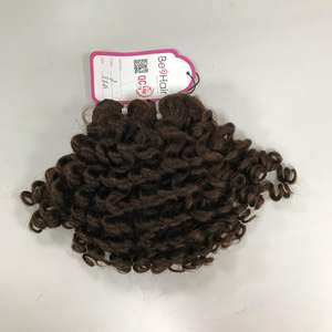 Extensión de cabello humano Remy virgen, mechones de doble máquina de color marrón rizado profundo, cabello vietnamita de alta calidad, precio al por mayor - Product Image 6