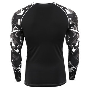 <b>Printed</b> Rash Guard Wholesale Long Sleeve Mens <b>Surf</b> Swim Rash Guard - Product Image 2