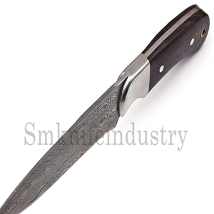 ที่ทำด้วยมือที่กำหนดเองดามัสกัสเหล็กครัวมีดเชฟไม้ธรรมชาติมีด (Smk1571) - Product Image 4