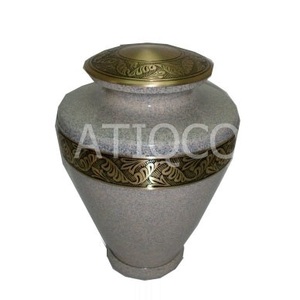Latest Stylish Solid Aluminum Cremation Urn Smart Iron Brass & Classical Metal <b>Jar</b> Atiqco American Style for Adults - Product Image 6