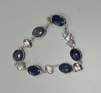 Pulseras de Plata de Ley 925 al por Mayor con Engaste de Granate de Sejal Creations