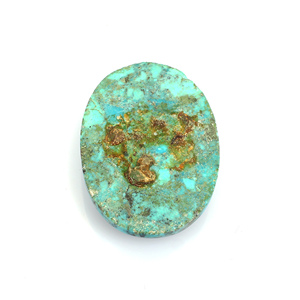 Cabochon ovale turquoises américaines, pierre précieuse naturelle de bijoux, 49x35mm, 141.10 carats, offre spéciale - Product Image 4